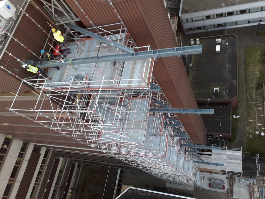Staalconstructie AMC ziekenhuis te Amsterdam